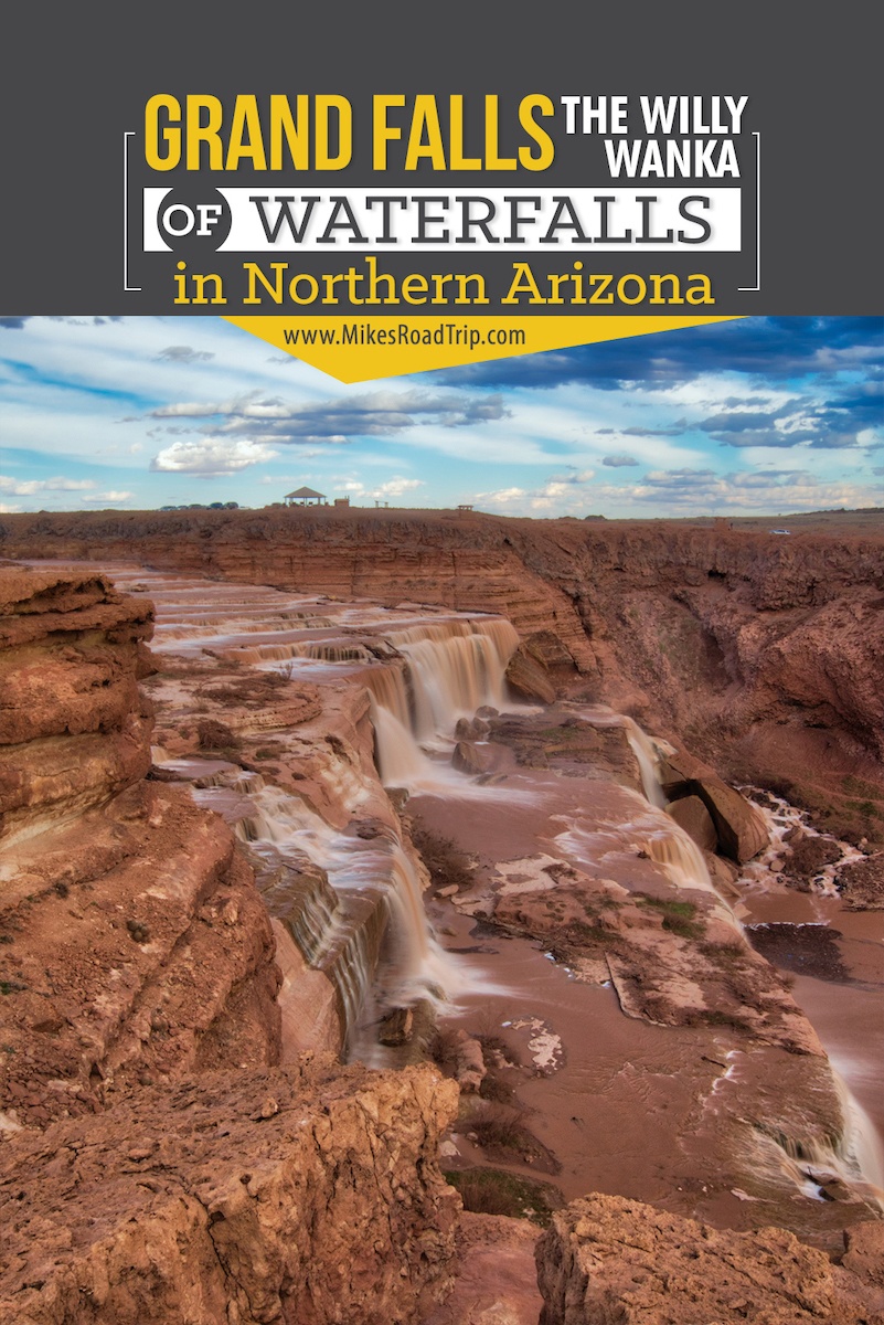 Visiting Grand Falls in Northern Arizona - #grandfalls #chocolatefalls #waterfalls #waterfall #flagstaff #northernarizona #arizona #visitarizona