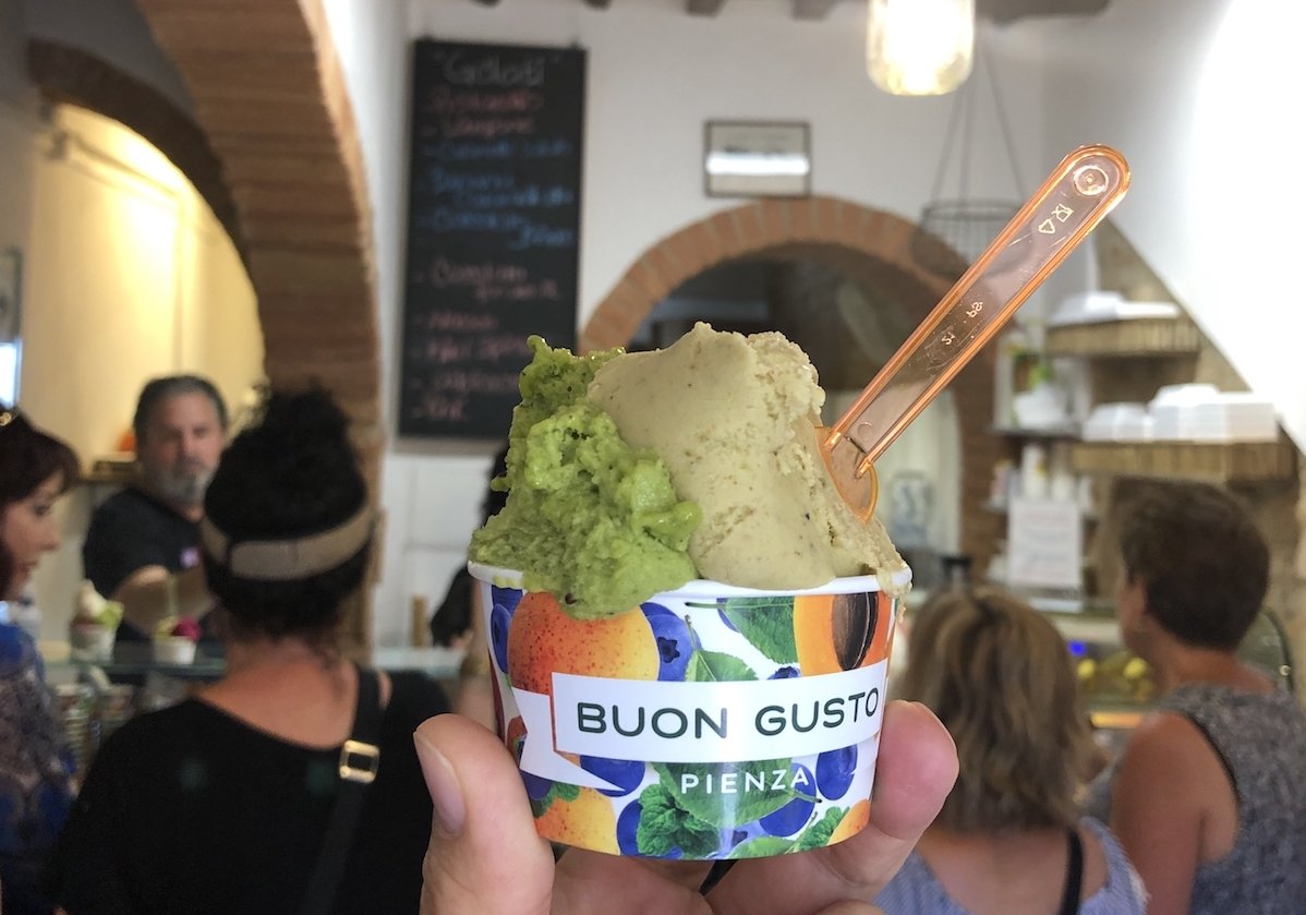 Best Gelato in Tuscany - Buon Gusto Gelato. Photo by Mike of MikesRoadTrip.com