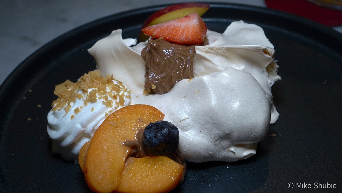 Dessert at La Botte Piena while cooking in Tuscany at Cook in Tuscany. Photo by: Mike Shubic of MikesRoadTrip.com