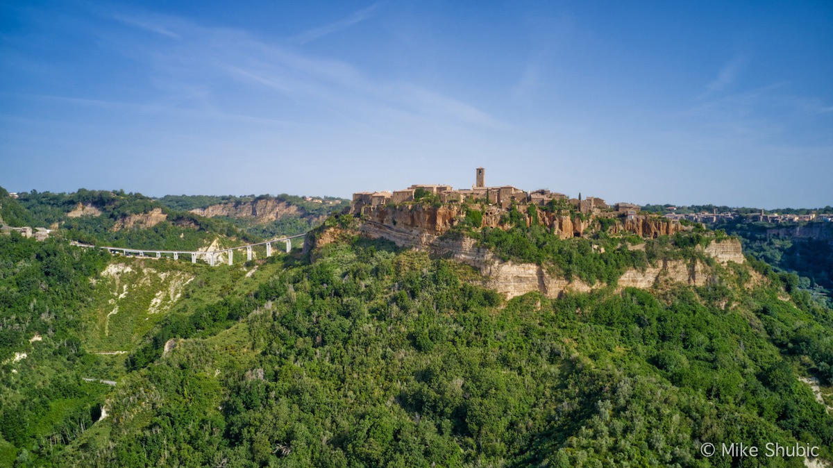 Civita di Bagnoregio aeria by Mike Shubic of MikesRoadTrip.com