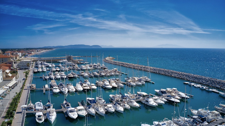 Marina di San Vincenzo aerial photo by Mike Shubic of MikesRoadTrip