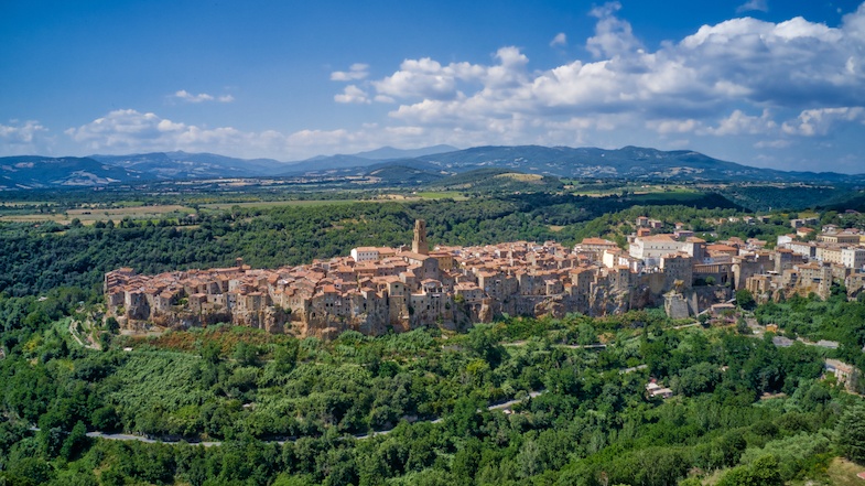 Pitigliano aerial by MikesRoadTrip.com