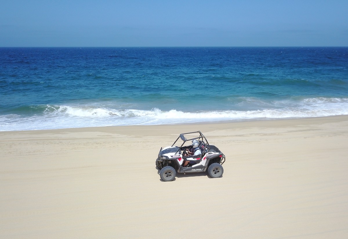 One of the most fun things to do in Los Cabos is ATV riding on beach - Photo by: Mike Shubic of MikesRoadTrip.com