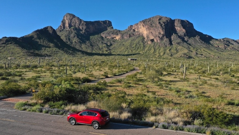 Southern Arizona road trip to Picacho Peak aerial photo by Mike Shubic of MikesRoadTrip.com