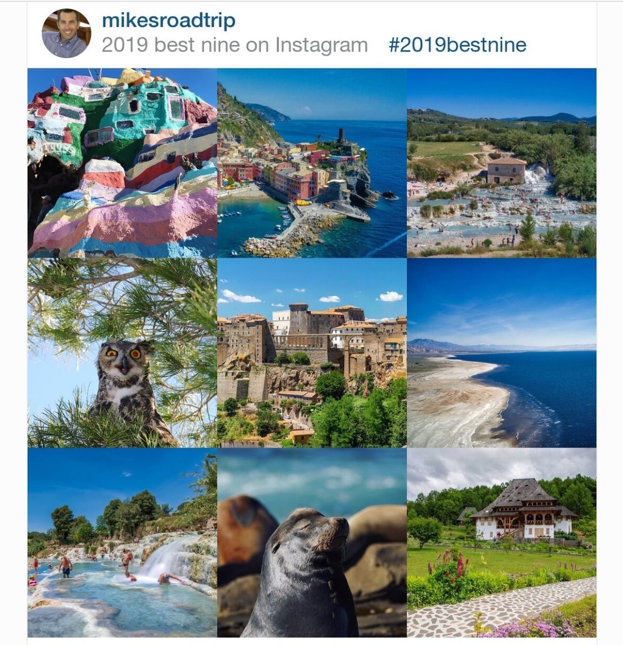 MikesRoadTrip Instagram best 9 for 2019