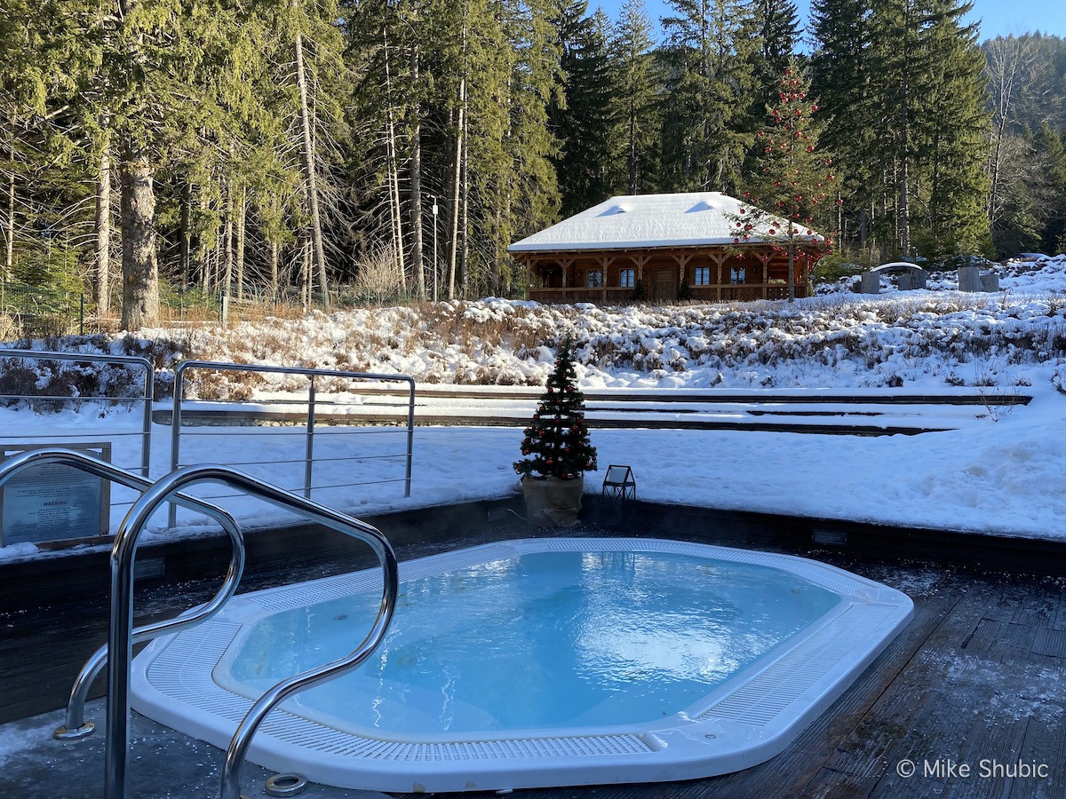 Hot tub at hotel in Poiana Brasov - Photo by Mike Shubic of MikesRoadTrip.com