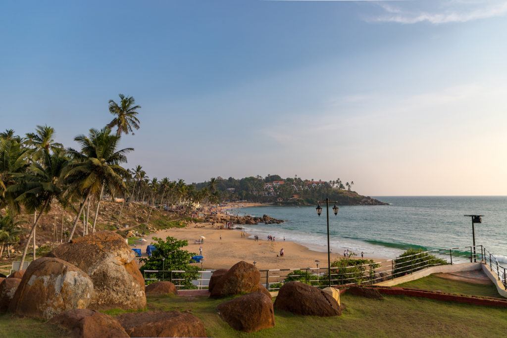 Varkala beach in southern India