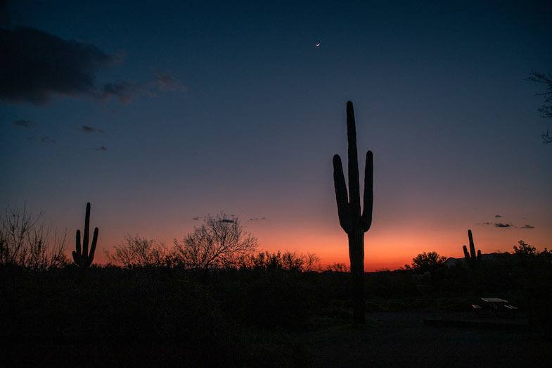 Sunset at Lost Dutchman State Park by Mihaela Popa of WorldTravelBug.com