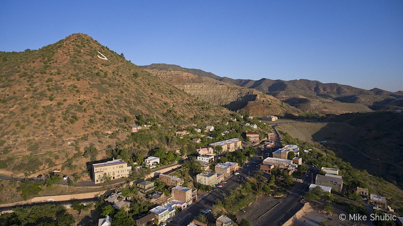 Aerial photo of Jerome by Mike of MikesRoadTrip.com