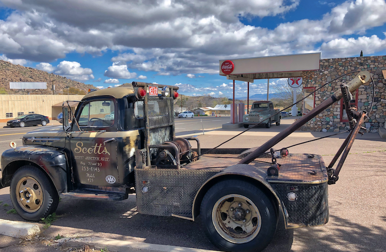 Old gas station in Yarnell - Photo by MikesRoadTrip.com