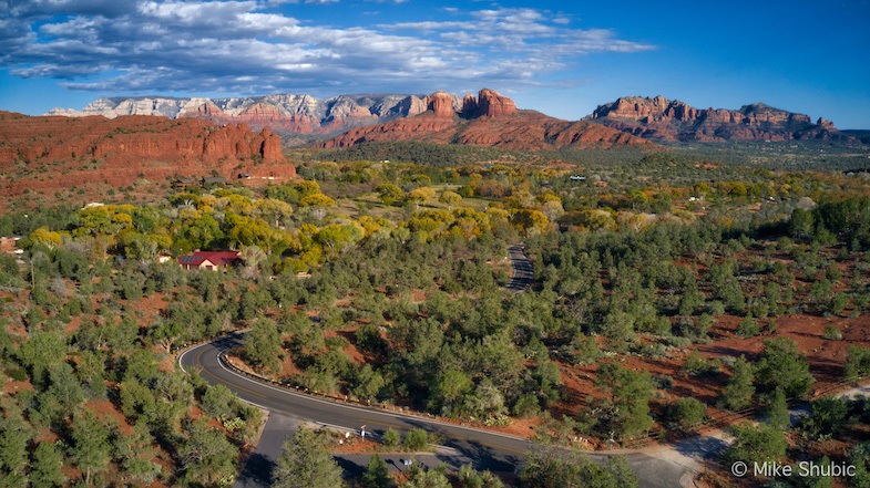 Phoenix to Sedona road trip in the Fall along highway 89. Photo by Mike Shubic of MikesRoadTrip.com