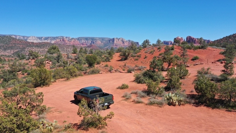 Toyota off-roading in Sedona