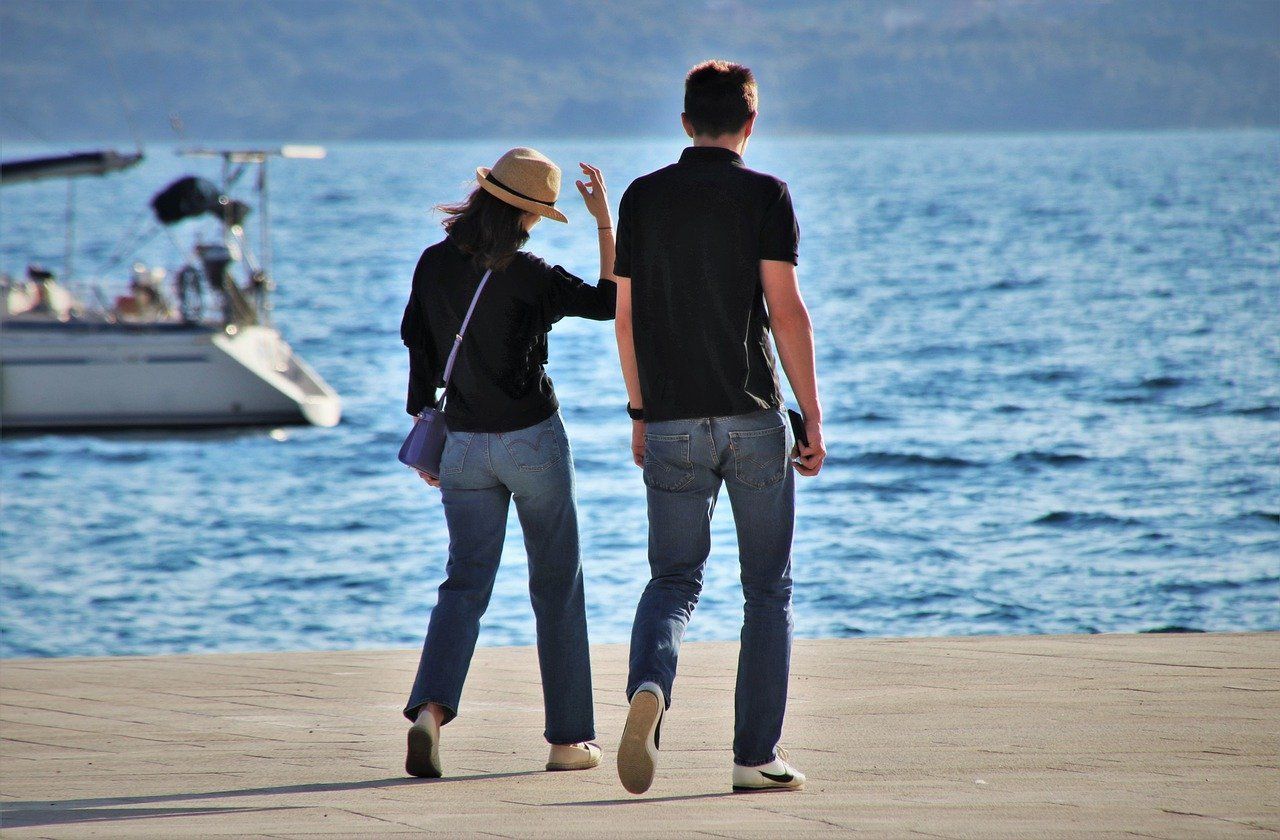 Croatia walk by the sea