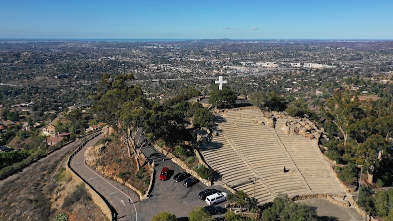 Top of Mt. Helix in La Mesa California