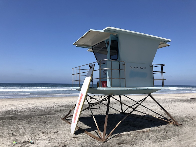 Lifeguard station at Solano Beach