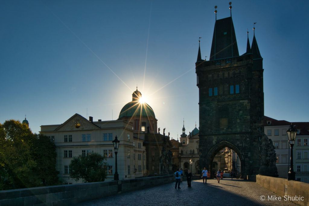 Sunrise over the Charles Bridge in Prague - Photo by: Mike Shubic of MikesRoadTrip.com