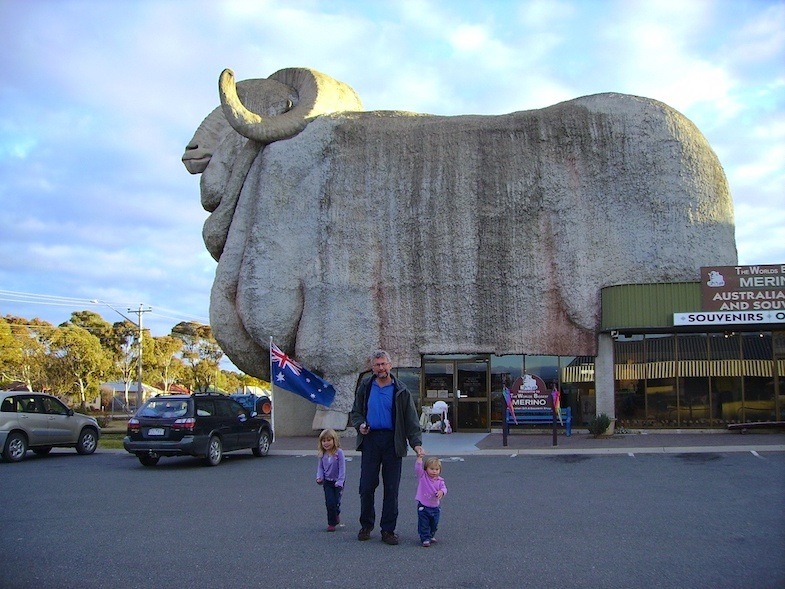 Big Merino Sheep in Goulburn, Australia is a roadside attraction to behold