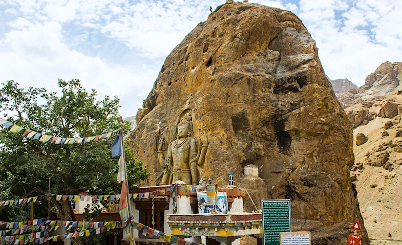 Buddha Statue Mulbekh is a wonderful roadside attraction in India