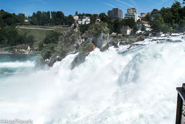 Rhine Falls in Switzerland is one of many great roadside attractions in the country