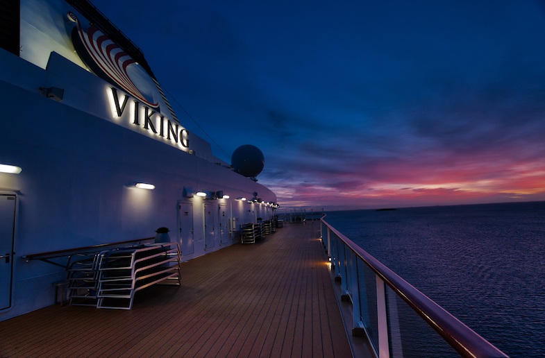 Viking Jupiter at sunrise in Copenhagen