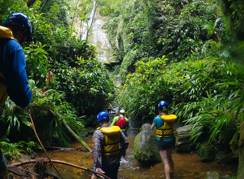 Walking-to-waterfall-in-Colombia -  Photo by Mike of MikesRoadTrip.com