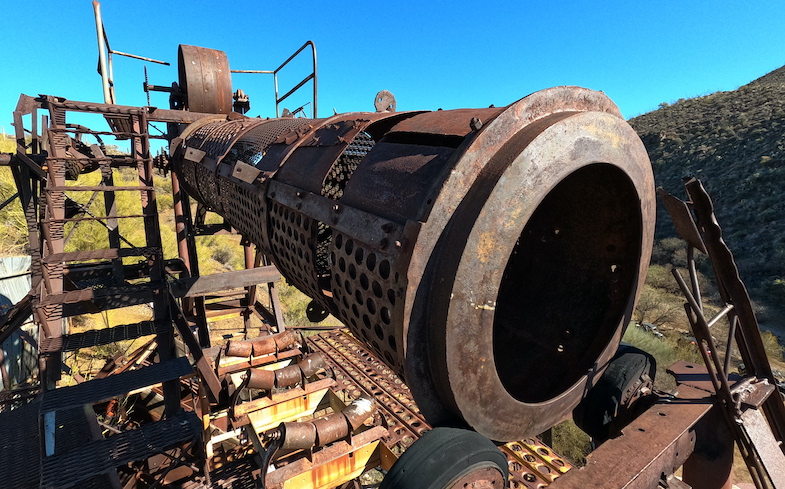 Old Gold mine near Wickenburg, part of the Luxury Goldmine tour in Arizona