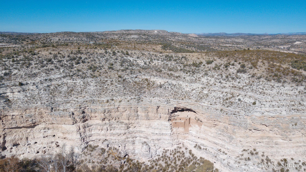 Montezuma Castle aerial photo by MikesRoadTrip.com