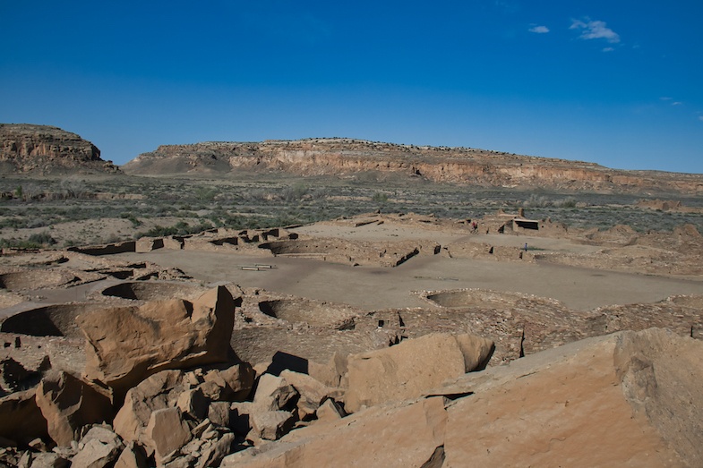 Chaco Canyon site within the park