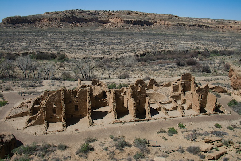 One of the ruins in Chaco Canyon