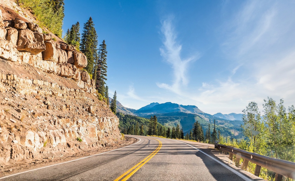 Million dollar highway in Colorado is one of the most scenic roads in the united states