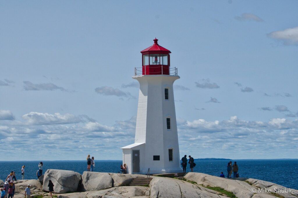 Peggy's cove lighthouse on a Nova Scotia Road Trip. Photo by MikesRoadTrip.com