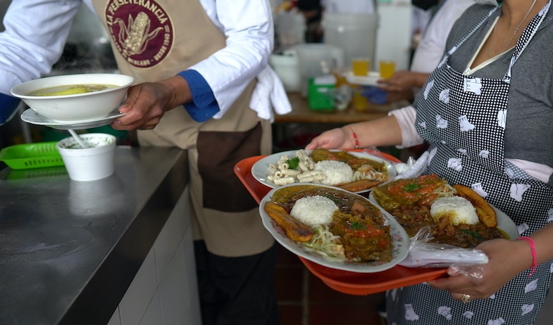 Colombian Cuisine in Bogota Colombia 