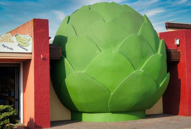 If you're looking for quirky California roadside attractions, check out the The Giant Artichoke.