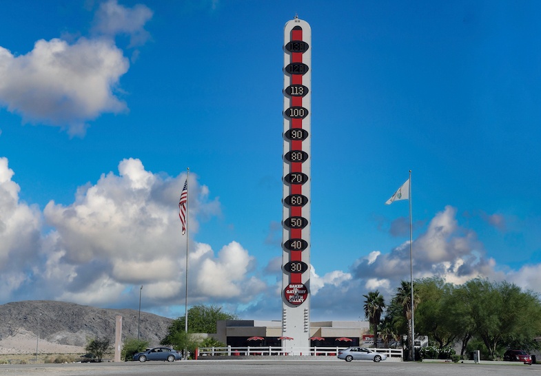 World's Largest Thermometer is a BIG California roadside attraction