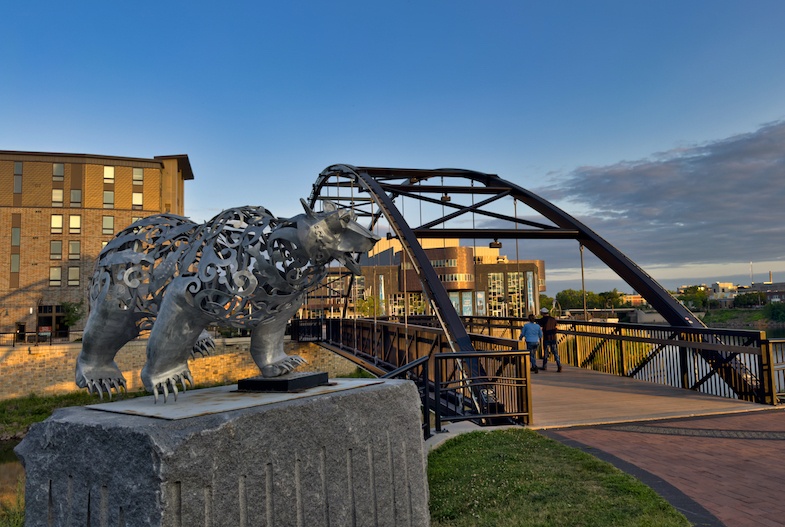 The walking trails and public art in Eau Claire WI - Photo by: Mike Shubic