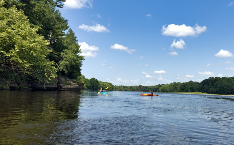 Kayaking in Eau Claire Wisconsin