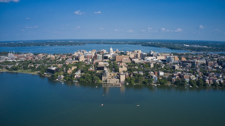 Madison Wisconsin Aerial photo by Mike Shubic of MikesRoadTrip.com