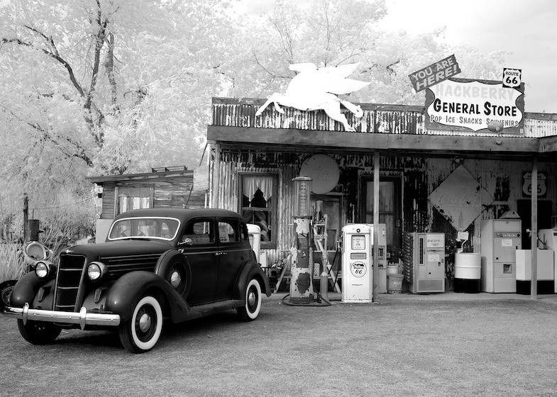 Old gas station