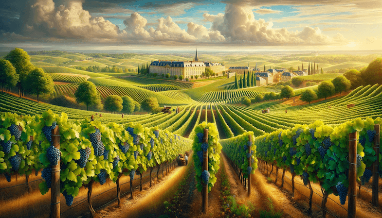 The vineyards of Bordeaux France