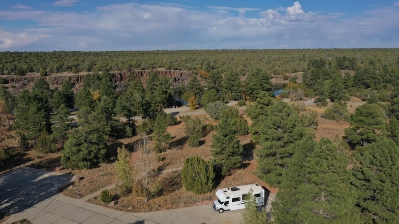 AZ RV Camping at Fool Hollow State Park - Photo by Mike Shubic