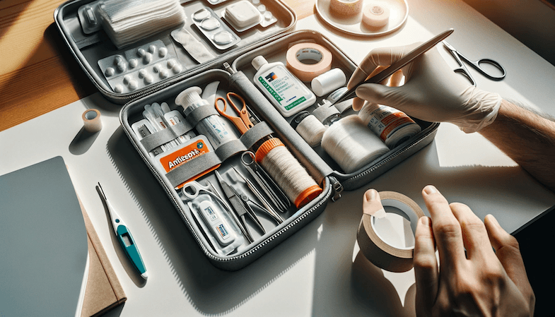 Health kit for traveling