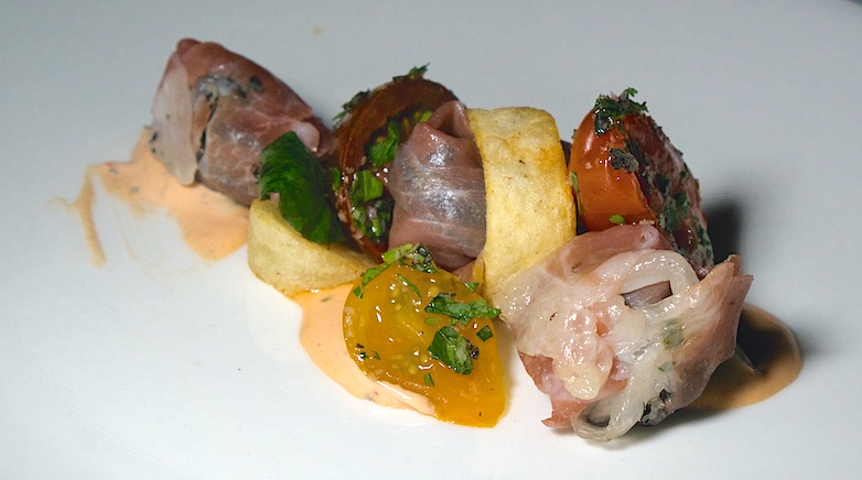 Prosciutto-Wrapped Appetizer at Cress on Oak Creek in Sedona AZ. Photo by: Mike Shubic