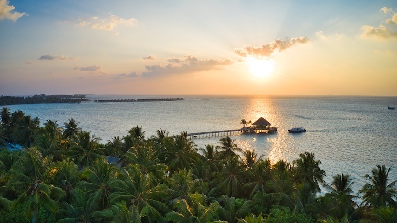 Sunset in the Indian Ocean