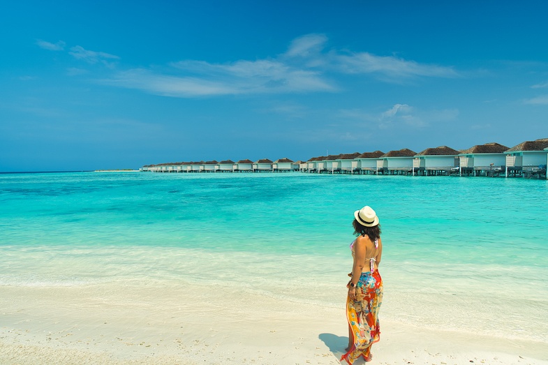 visiting the Maldives to see the Blue waters