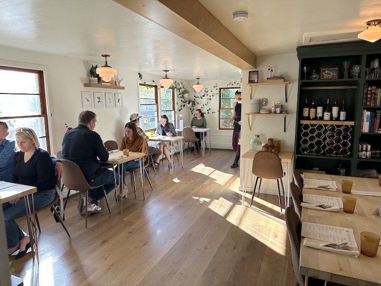 Inside dining area