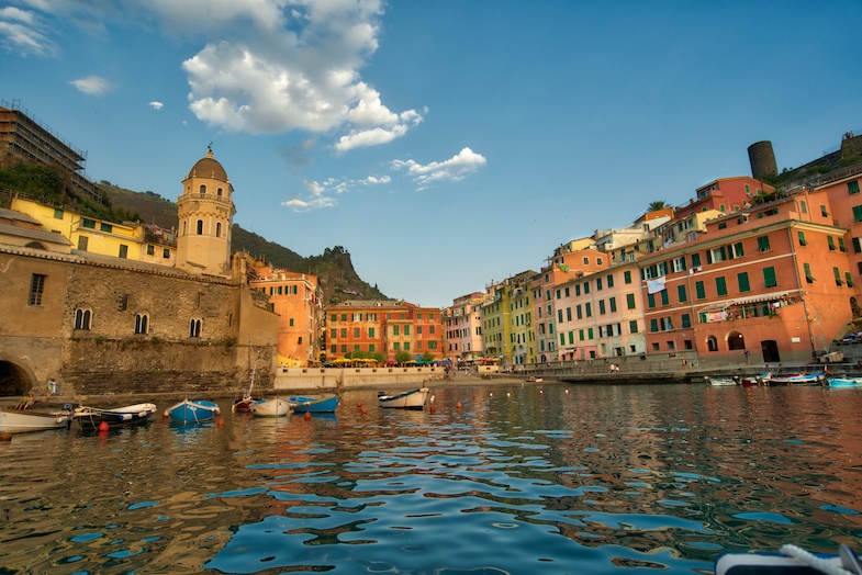 Vernazza harbor by Mike Shubic