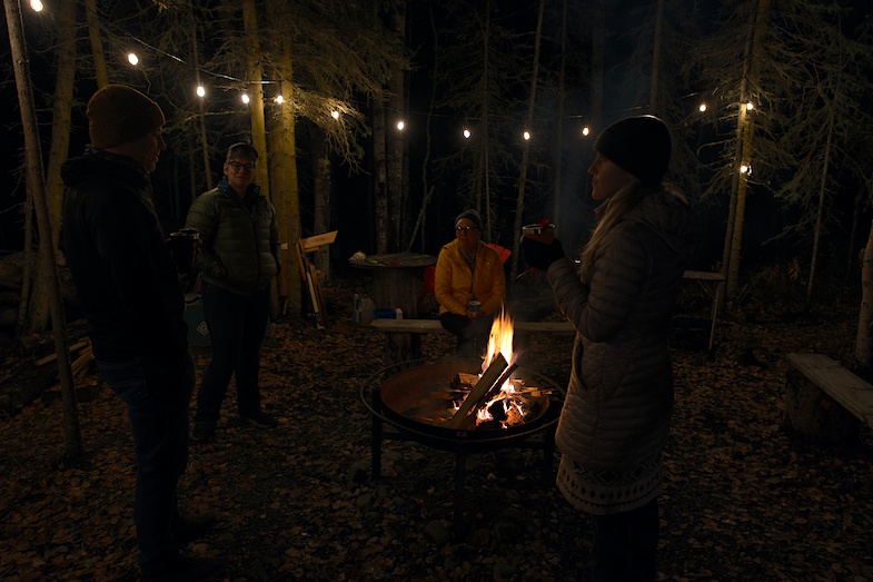 Campfire at BlueWater BaseCamp