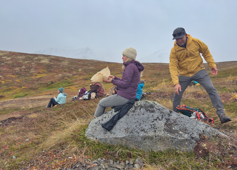 Lunch on a mountain