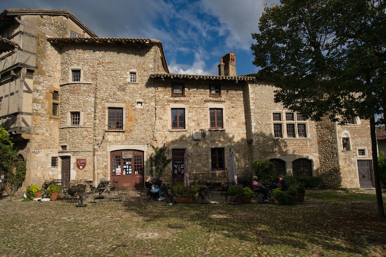 village of Perouges while on a Rhone River Cruise