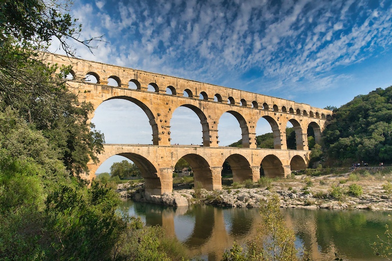 Pont du Gard, one of the Rhone River Cruise Viking Excursions - Photo by: Mike Shubic